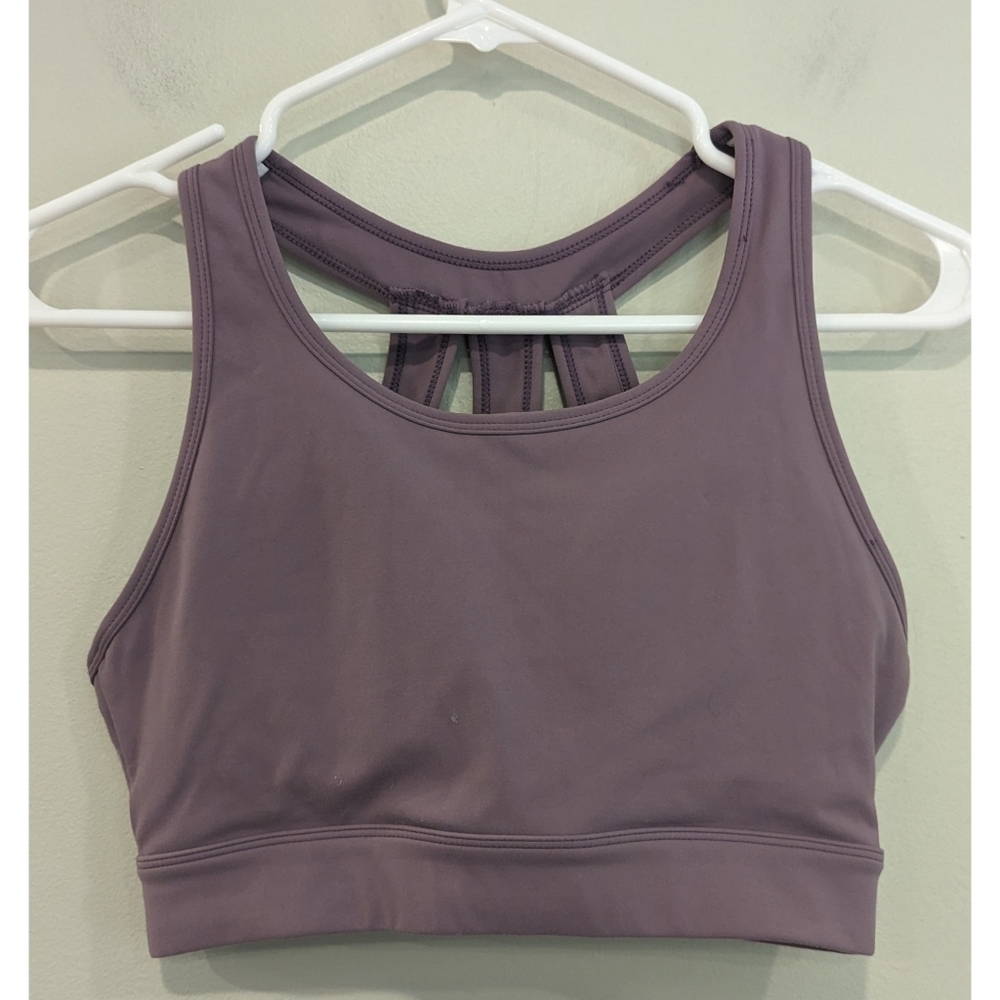 NVGTN Purple Removable Cups Sports Bra Size Medium